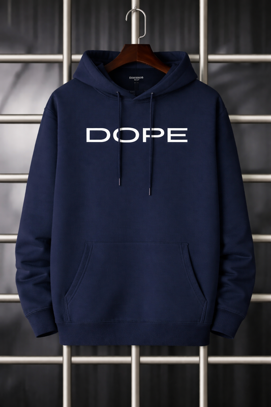 Men Black Dope Printed Hoodie In High Quality Fabric