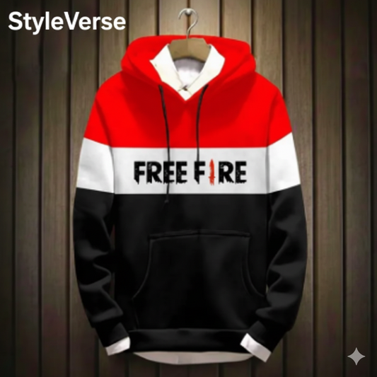 StyleVers Free Fire Hoodie – Warm Fleece Gaming Winter Wear