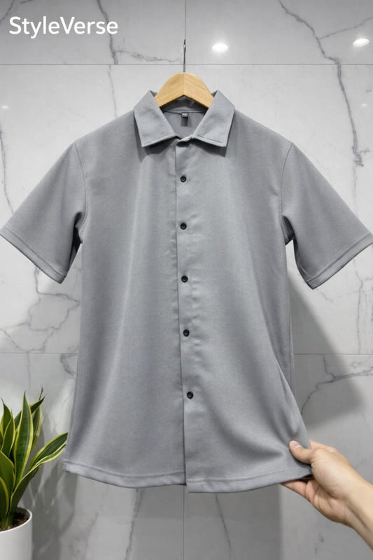 StyleVerse Texture Half Sleeve Shirt