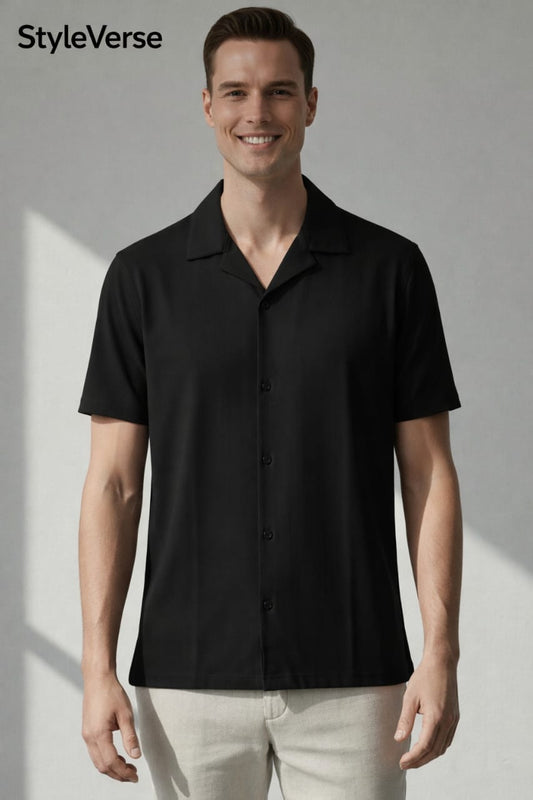 StyleVerse Coat collor simple shirt