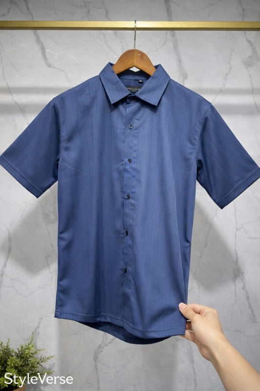 StyleVerse Texture Half Sleeve Shirt