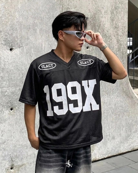 StyleVerse Corduroy Texture 199X Printed Drop Shoulder T-Shirt