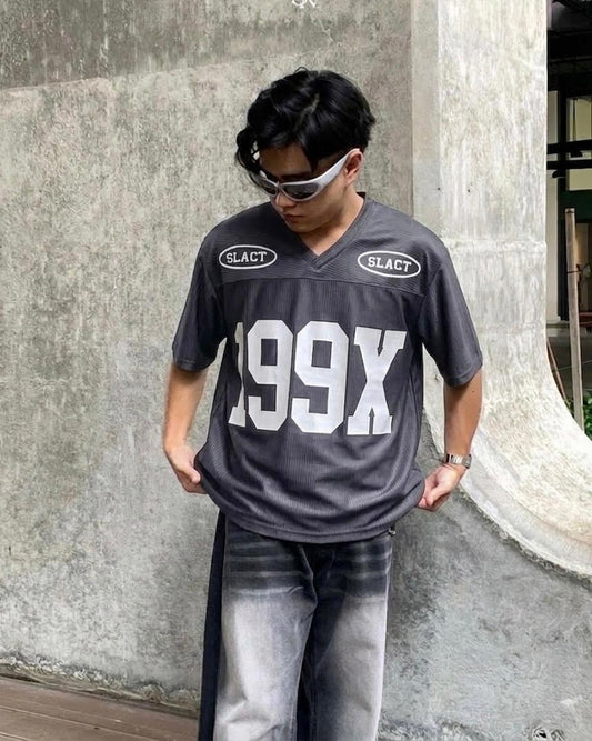 StyleVerse Corduroy Texture 199X Printed Drop Shoulder T-Shirt