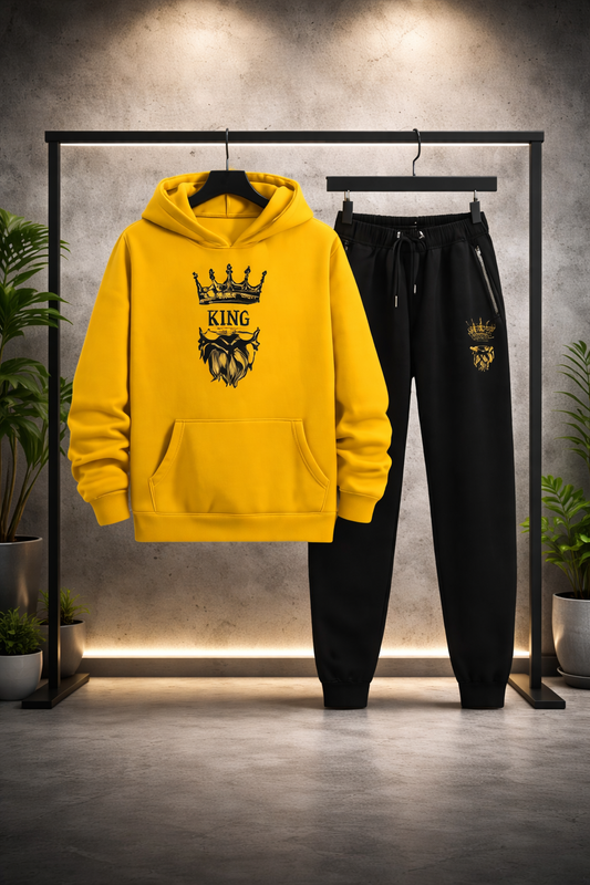 Christiano Ronaldo CR7 printed kangroo hoodie + trouser Winter Track Suit for men and boys