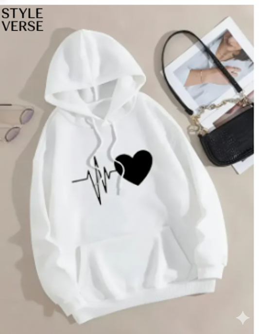 Women Premium oversized Relax In Comfortable Printed hoodies for Girls