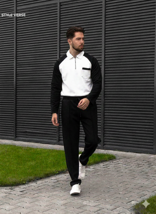 Zipper Pocket Style Tracksuit