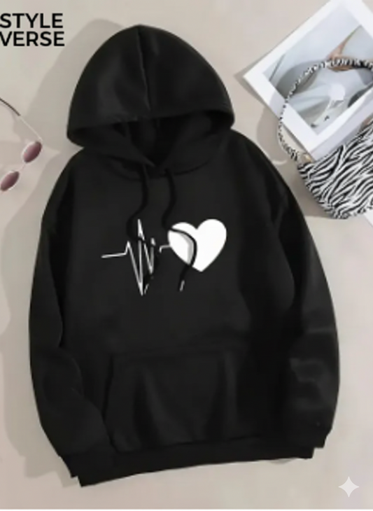 Women Premium oversized Relax In Comfortable Printed hoodies for Girls