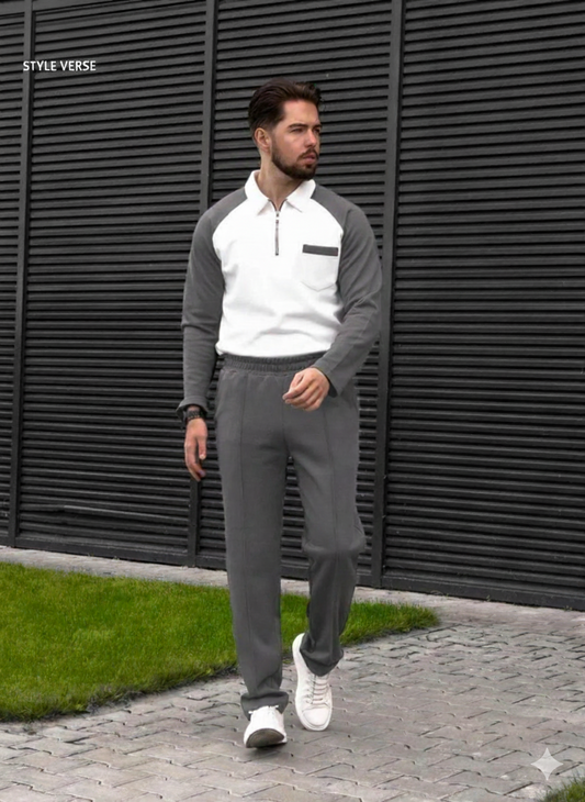 Zipper Pocket Style Tracksuit