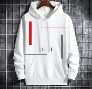 Hoodie For Men & Boys New Vertical Stripes Printed Kangaroo Hoodie