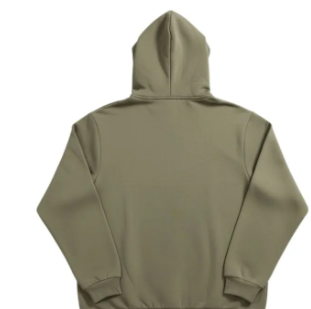 Olive Green Zipper Hoodie for Women and Men Fleece Zip-Up