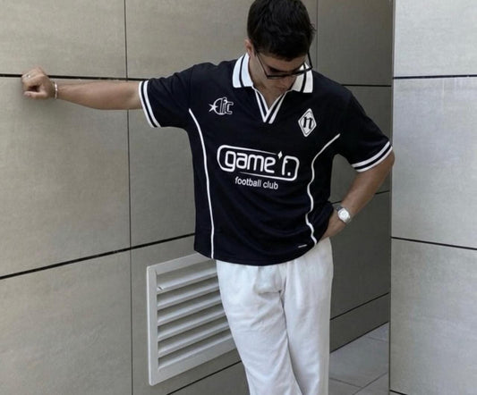 StyleVerse Twin Stripe Collar 
Printed Polo